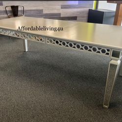 Silver Mirrored Dining Table ONLY Brand New In Box 