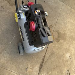 10 Gal. 175 PSI Electric Oil-Free Quiet Auto/Workshop Hotdog Air Compressor with Dual Gauges and 1-Quick Coupler by Husky