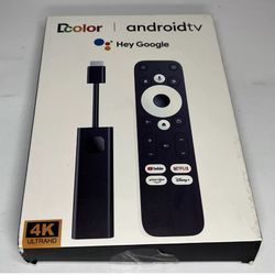 Dcolor Android Tv Stick 4K HD Streaming Device With Google Chromecast 16GB ROM