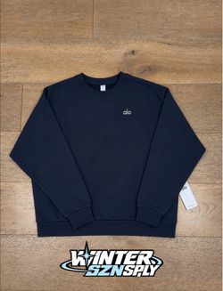Alo Yoga Navy Crewneck Sweatshirt