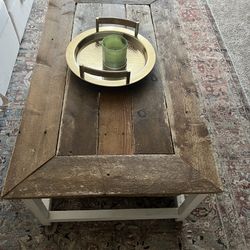 Custom Made Real Wood Coffee Table 