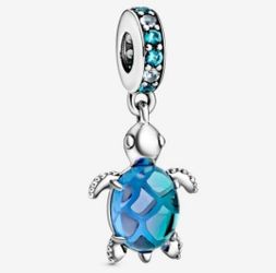 NEW Pandora Blue Sea Turtle Bracelet Charm