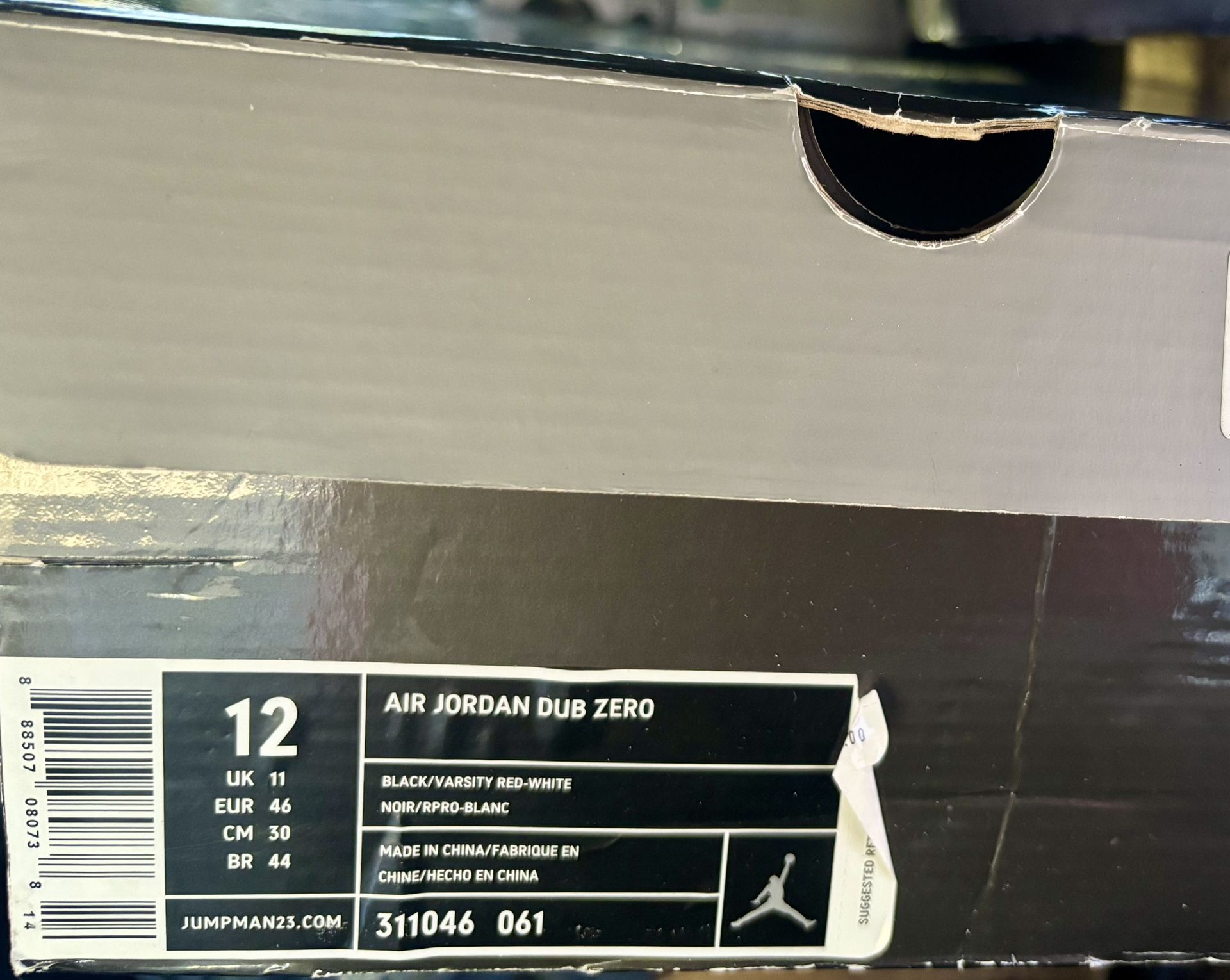 Brand New Never Worn Jordan’s AIR JORDAN DUB ZERO Shoes Size 12