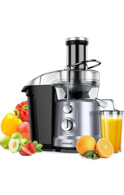 Brand Acezoe Color Silver-Black Features 1300W Juicer Vegetable & Fruit<br>Juicer 3" Feed Chute<br>High Juice Yield<br>Easy to Clean & BPA Free with B