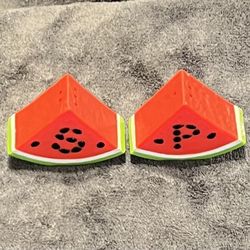 Vintage 1980’s Avon Plastic Watermelon Salt and Pepper Shakers Set.