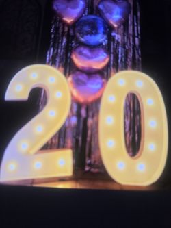 Light up numbers -3 Ft