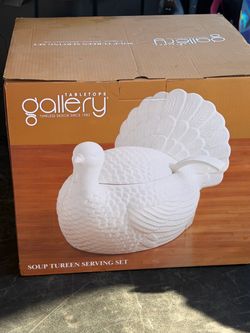 Turkey Soup Tureen Serving Set (Like New)