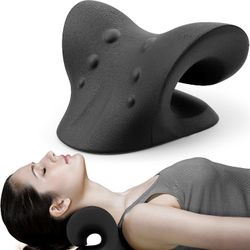 Neck stretcher traction device