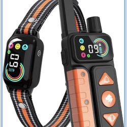 2-in-1 Dog Bark & Shock Collar, 3300FT Dog Training Collar with Remote