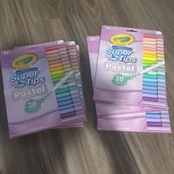 CRAYOLA SUPER TIP PASTEL MARKERS