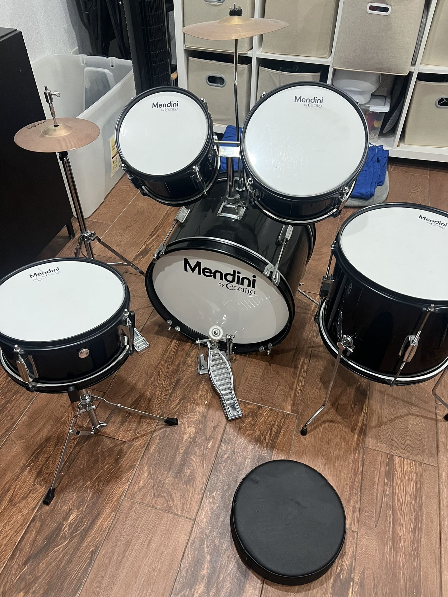 Mendini by Cecilio Kids Drum Set - 5 Piece 16 in Junior Drums