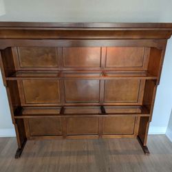Solid Wood Lighted Display Cabinet / Pantry