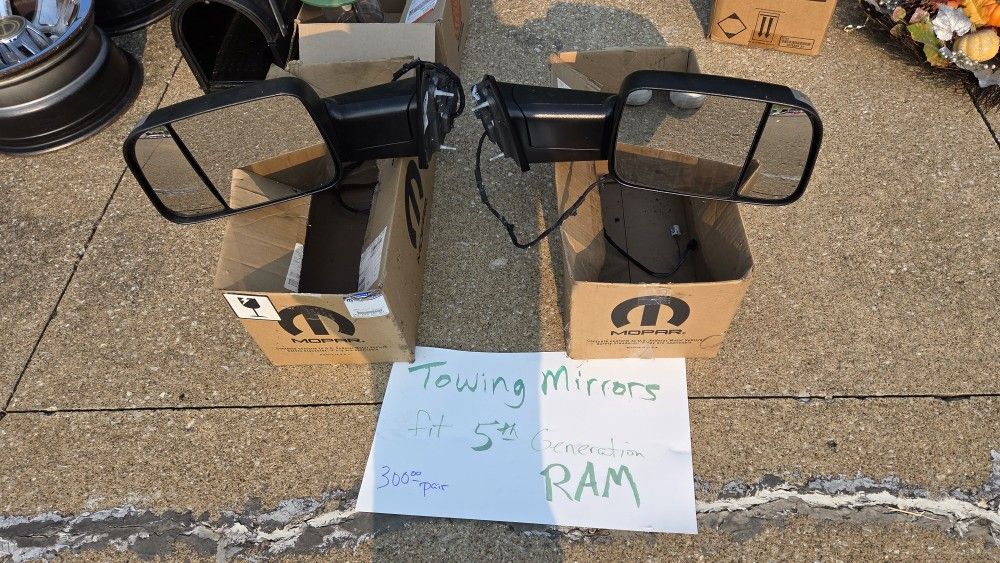 Towing Mirrors For 5th Generation Ram