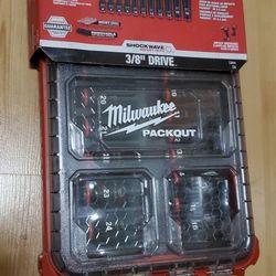 Milwaukee ⅜"Drive Packout Impact Socket Set