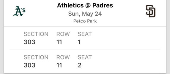 Padre tix 5/24 (1 tix only )