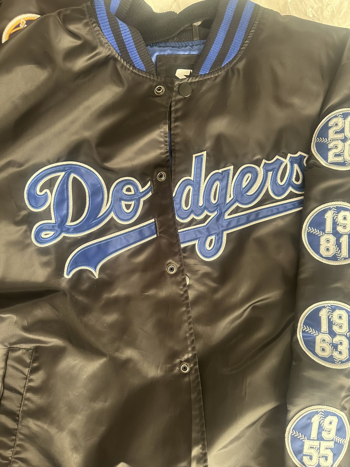 2XL Dodgers Jacket Black
