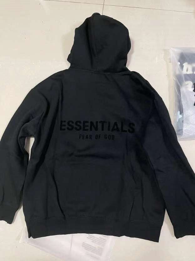 Black Essentials Hoodie Small