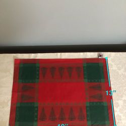 Christmas Home Tableware Fabric Placemats (set of 6) DMS: L19” x W13”