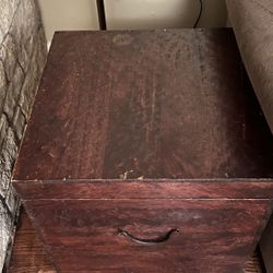 set of two matching sqaure storage trunks 