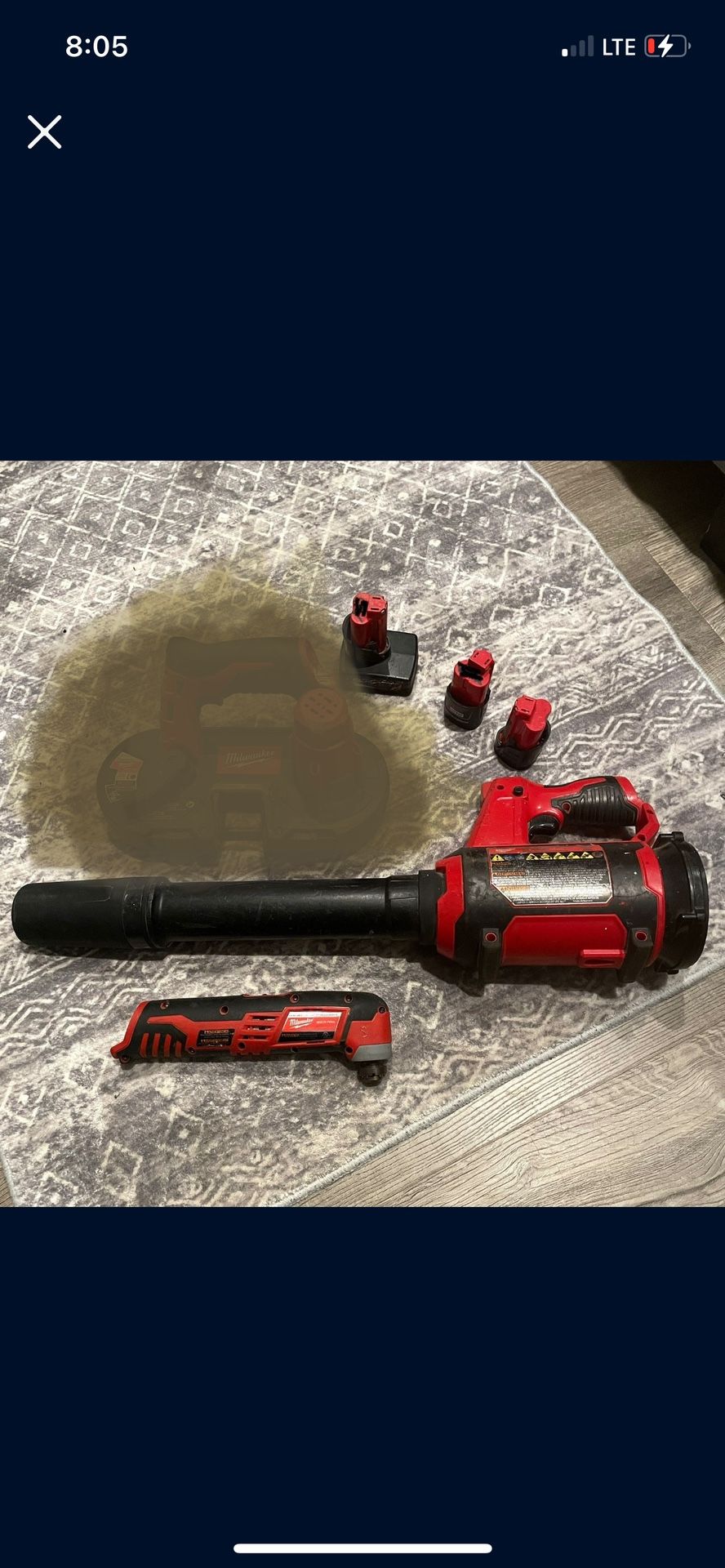 Milwaukee Blower And Multi Tool 12 V