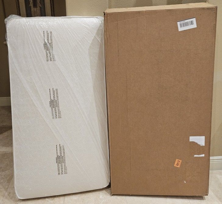 New! Sealy Baby Soybean 2 Stage Breathable Crib Mattress plus Toddler Bed Fit 28x52