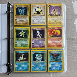 Vintage Pokemon Card Binder 🔥Rares,Holos,shadowless,1st Editions.300+ Lp-Hp