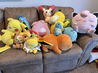 Lot of Pokemon plushies