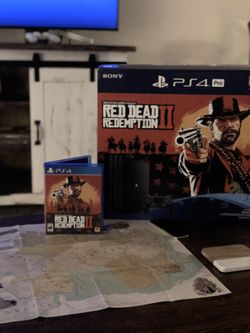 Playstation 4 Pro 1TB Console Red Dead Redemption II Bundle - $380 (obo)