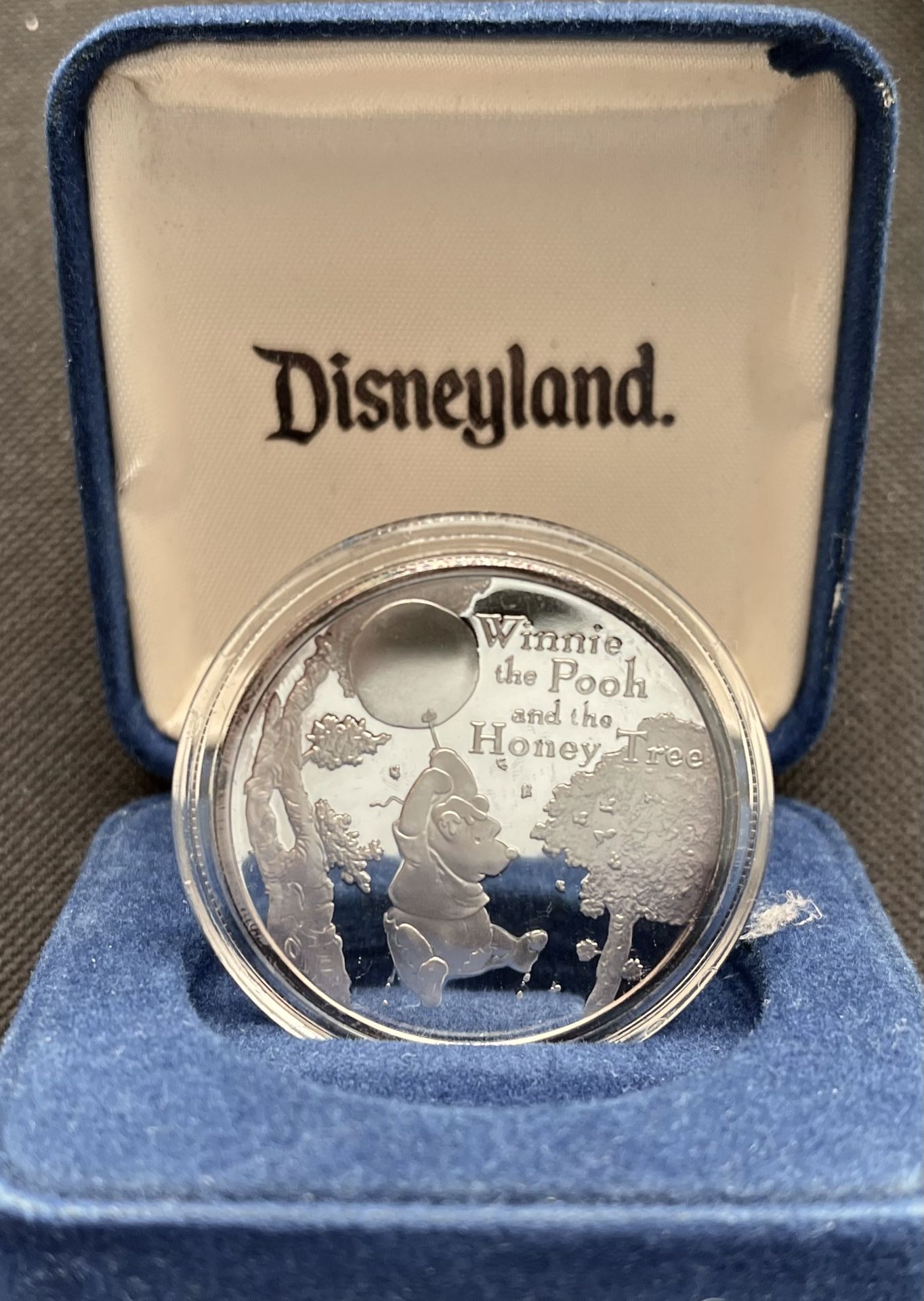 Disneyland 30th Anniversary 1966 * 1996)  “ Winnie The Pooh “  1 oz . 999 Silver.
