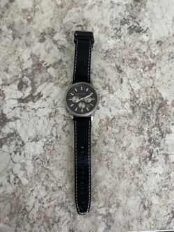 Michael Kors Oversized Silver And Black Watch.