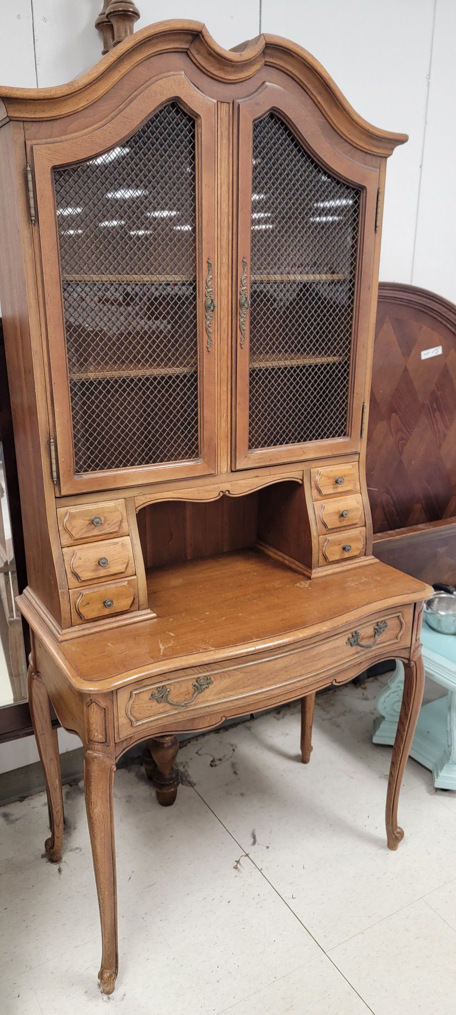 Vintage Thomasville Furniture French Provincial Camille Collection Secretary Desk