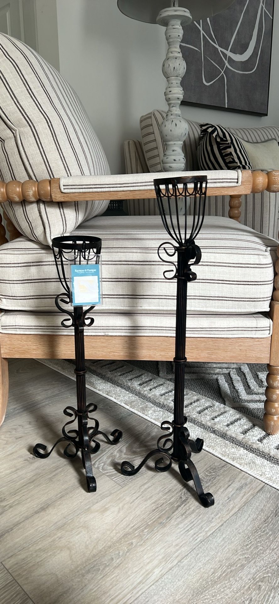 Cast Iron Candle Holder