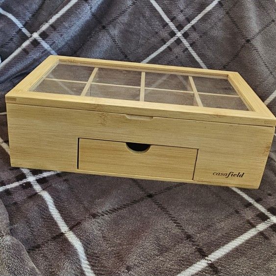 Casafield Bamboo Tea Organizer