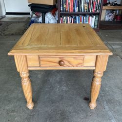 Large Wooden Side Table/ End Table / Accent Table