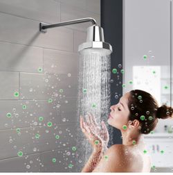 Filtered Shower Head - High-Pressure Showerhead with Water Filter System | Ideal for Hair and Skincare | Shower Water Filter System