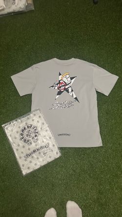 Chrome Hearts Grey Graphic Tee – Size Medium (Brand New)