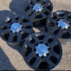 18” FACTORY CHEVY SILVERADO 2500 WE FINANCE GMC SIERRA 3500 WHEELS SET RIMS ORIGINAL 8-LUG 