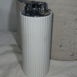 Rosenthal Cigarette Lighter White Circle 5.5 in Tall Germany Vintage 
