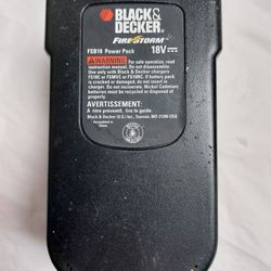 Black And Decker Firestorm 18V NiCd Battery Pack 