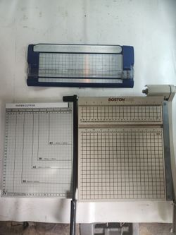 Boston 2612 Guillotine Paper Cutter with Rotary Trimmer