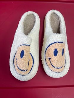 Happy face slippers