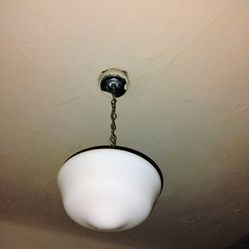 Beautiful vintage glass lighting