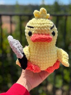 I’m Ducking Mad 😡 handmade 🧶 plushie 🧶 crochet