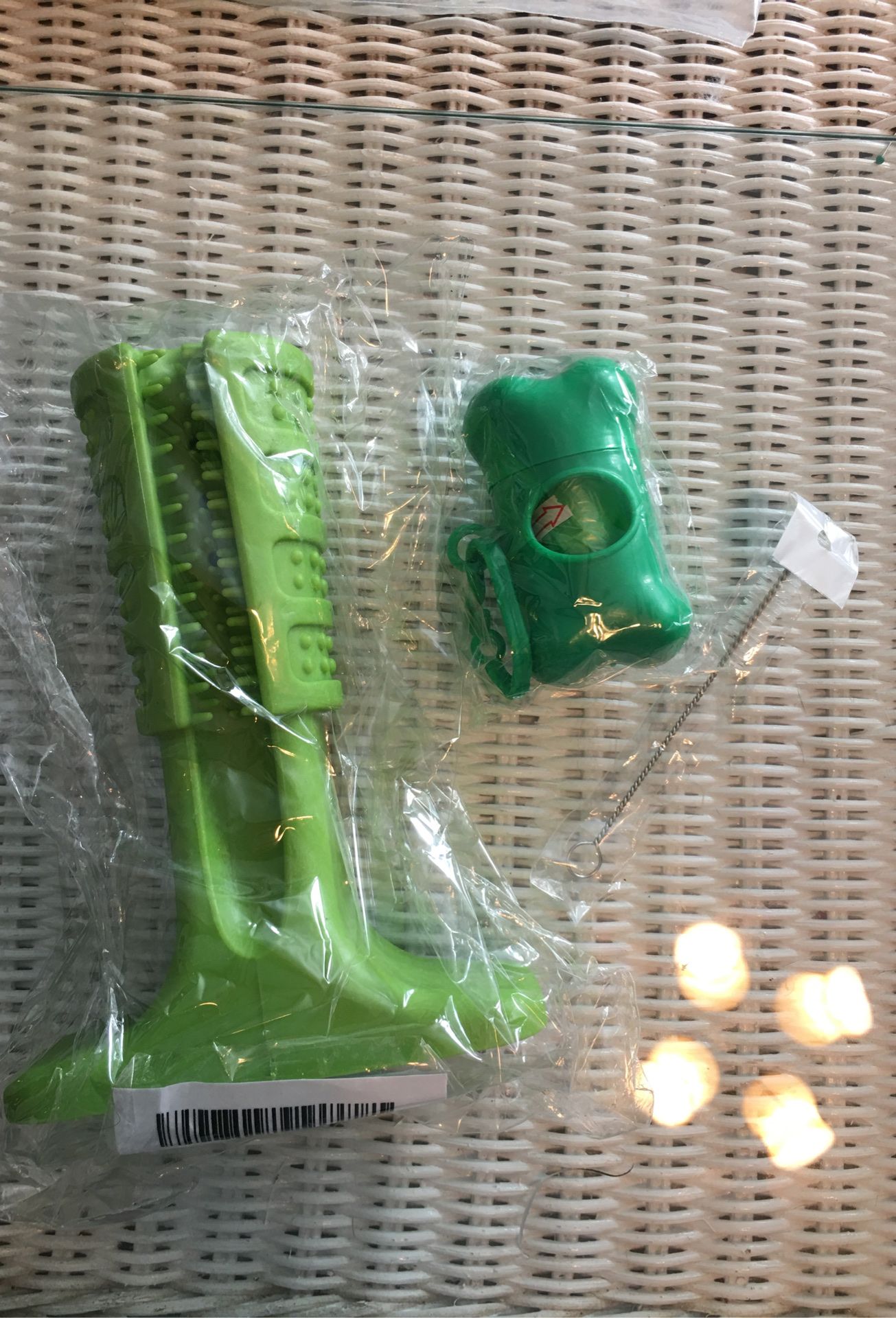 Dog dental chewy and poo bags