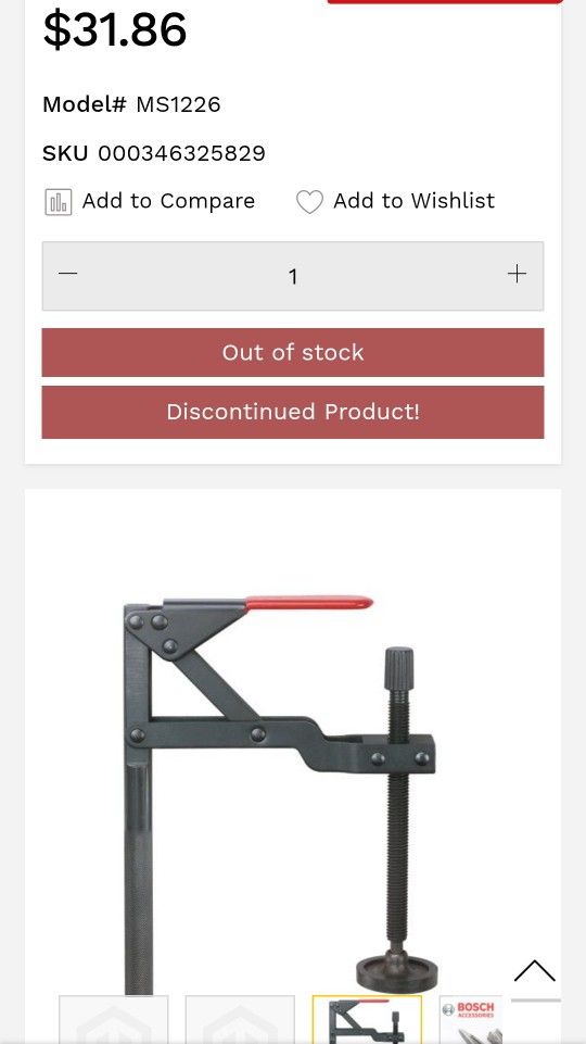 Bosch Quick Clamp