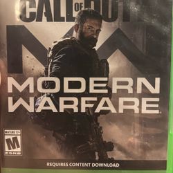 Xbox One Call Of Duty Modern Warfare