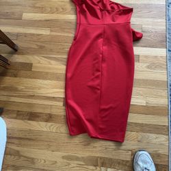 Woman’s Red Dress Size Large . New Without Tags 