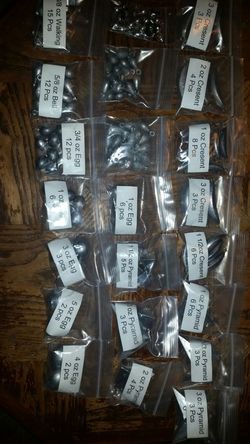 Fishing weights! All sorts and sizes