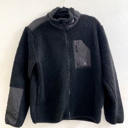 Spyder Mens Sherpa faux fur full zip jacket size medium