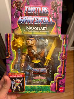 2 bopsteady figure masters of grey skull tmnt